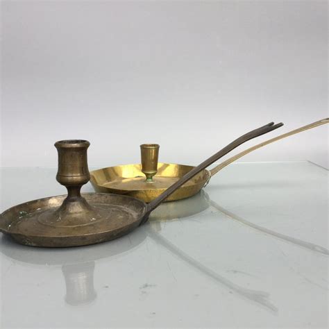 Brass Chamber Candlesticks 2 Brass 18th Century Catawiki