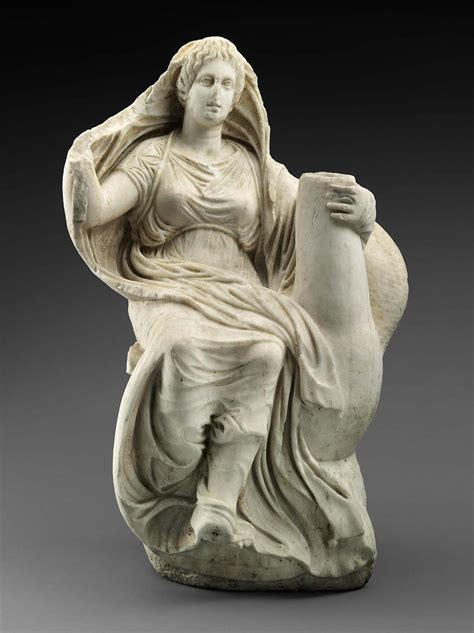 Marble Statue Of Aphrodite Riding On A Goose Greek Late Classical