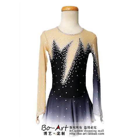 Buy Ice Skating Dresses For Competition Black Figure