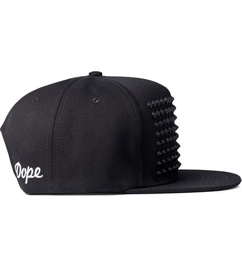 Stampd All Black Studded Snapback Cap Hbx