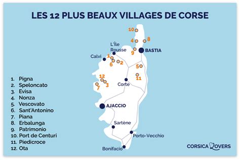 10 Cartes Touristiques De La Corse Plages Villages
