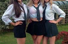 three schoolgirl curvy