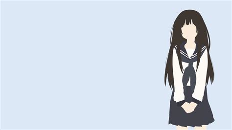 Minimalism Anime Girls Anime Hyouka Wallpaper Anime