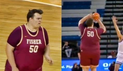 7 Foot 360 Pound College B Ball Player Is Draining Threes Like Stephen