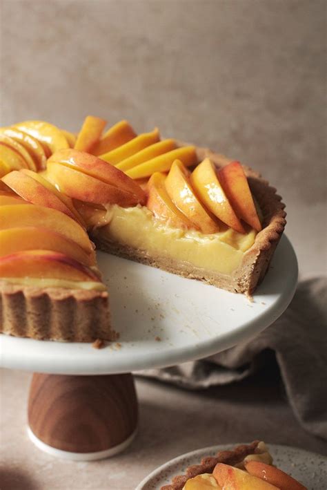 peach custard tart recipe peach tart recipes peach desserts peach recipe
