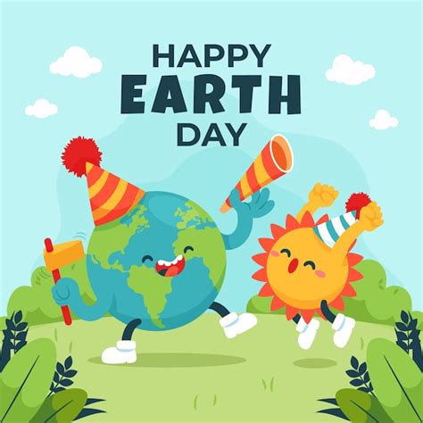 Premium Vector Flat Illustration For Earth Day Celebration