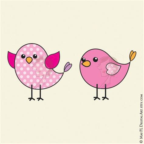 Cute Bird Clipart Birds Clip Art To Make Birthday Party Etsy Birthday