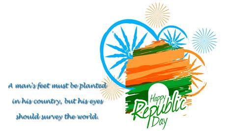 Free Download Happy Republic Day Of India Greeting Message Wallpaper Hd