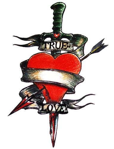 True Love Heart Tattoo Tattoo For A Week