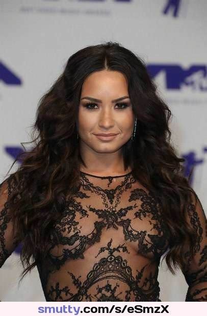 Demi Lovato On Red Carpet In See Through Dress At Mtv Video Music