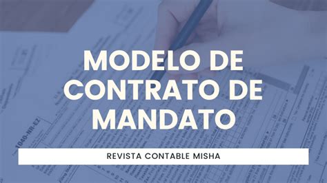 modelo de contrato de mandato word noticiero contable