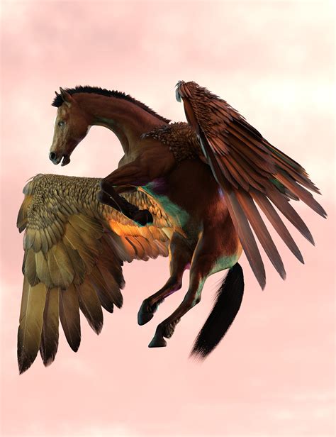 Hercules T Hierarchical Poses For Horse 3 And Pegasus Wings Daz 3d