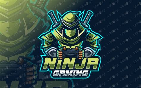 Gamer Ninja Mascot Logo Gamer Ninja Esports Logo Gaming