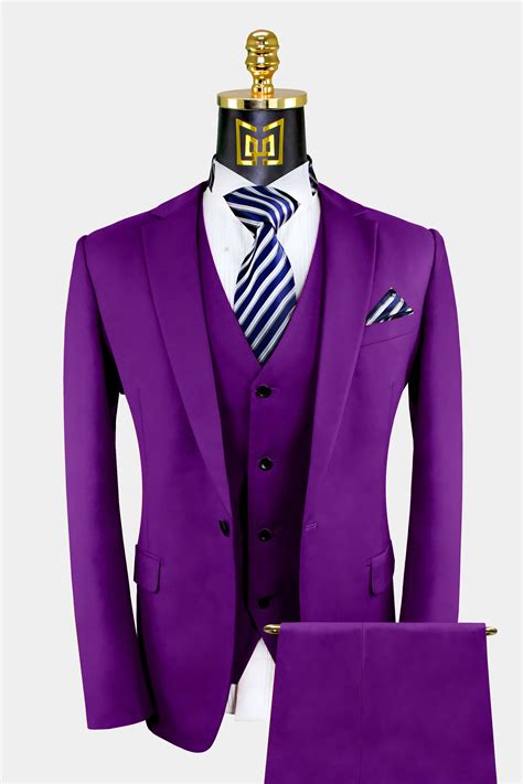3 Piece Purple Suit Gentlemans Guru