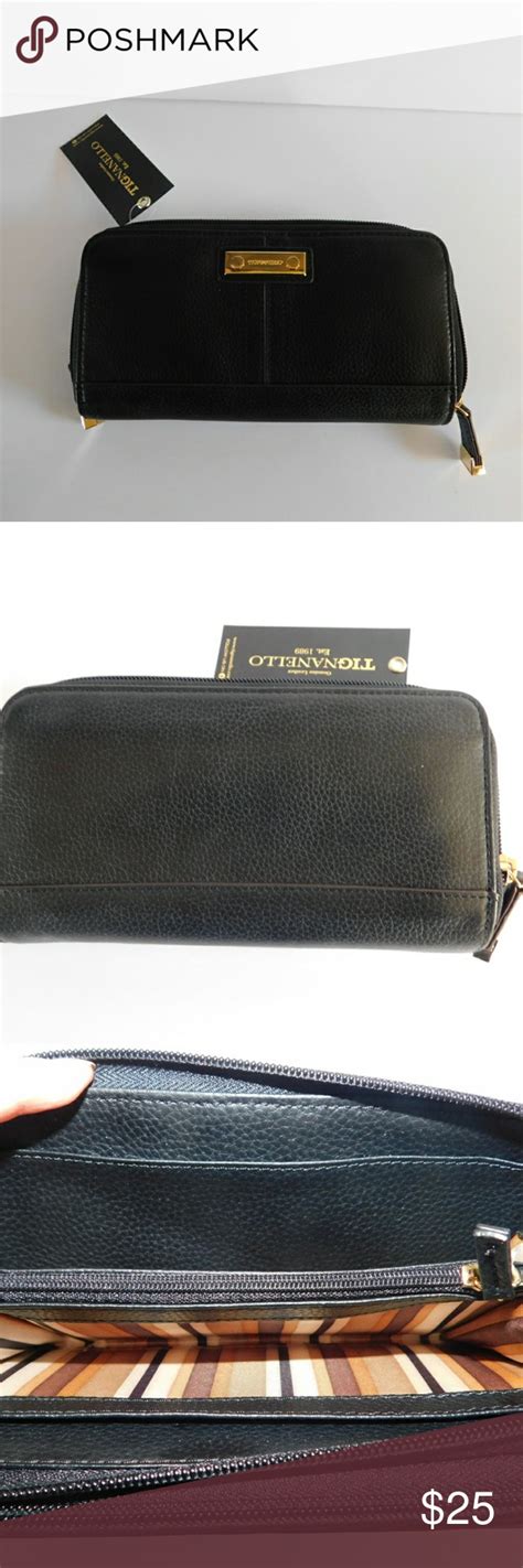 The wallet can be bought from many different stores such as macy's. Tignanello Black Accordion Wallet | Wallet, Tignanello, Zip around wallet