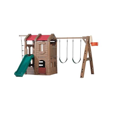 Step2 Naturally Playful Adventure Lodge Playset 801300 The Home Depot