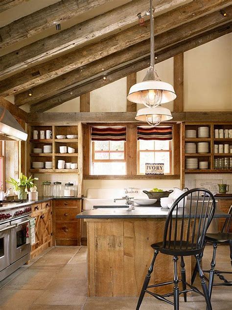33 Modern Style Cozy Wooden Kitchen Design Ideas Rustic Kitchen Barn