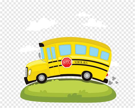 Gambar Mobil Bus Sekolah Kartun