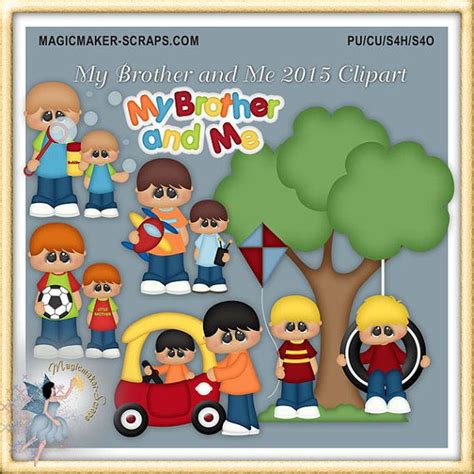 Siblings Clipart My Brother And Me Etsy Clipart Álbumes De