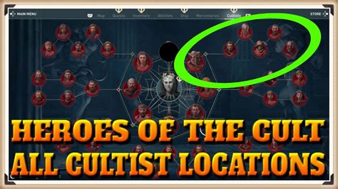 Assassin S Creed Odyssey All HEROES OF THE CULT Locations Cult