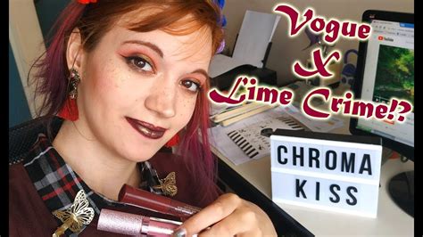 Vogue X Lime Crime Labial Oscuro Con Topper Met Lico Youtube
