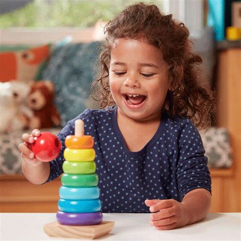 Melissa And Doug Rainbow Stacker Classic Toy Pitter Patter Toys And Nursery