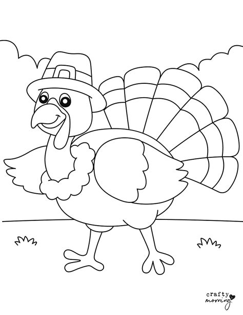 Free Turkey Coloring Pages To Print Crafty Morning Coloring Library