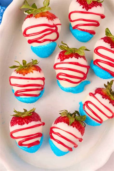 Easy 4th Of July Chocolate Covered Strawberries Hearts Content Farmhouse