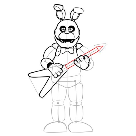 How To Draw Bonnie Fnaf Sketchok Easy Drawing Guides