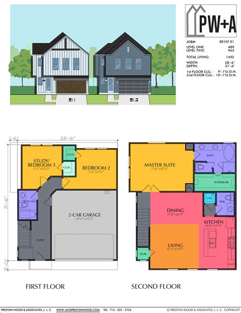 Cozy Affordable Townhouse Plan Preston Wood And Associates
