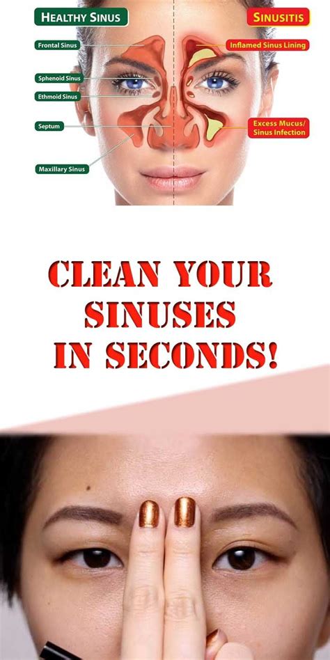 how to clear your sinuses in seconds using nothing but your fingers clean your