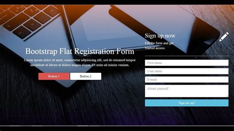 Bootstrap Signup Form Code Signup Form Using Bootstrap Sign Up Form Using Bootstrap Source