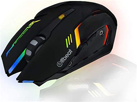 Offbeat Ripjaw 24ghz Rechargeable Wireless Gaming Mouse Silent Click