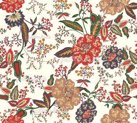 Floral Jacobean Design By Ksdesigns Seamless Repeat Royalty Free Stock