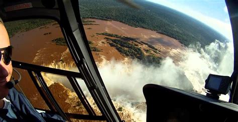 Helicopter Flight Over Iguazu Falls Mesmerizing Scenes Argentina