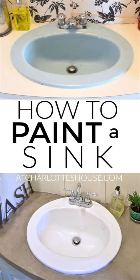 I have nightmares of spray mist going all over my bathroom and onto the stone. How To Paint A Sink