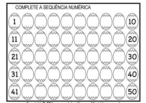 Atividades Numeros Ate 50