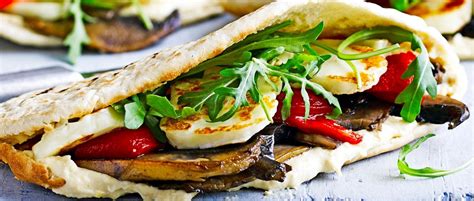 Maybe you would like to learn more about one of these? Stuffed Mushroom and Halloumi Pittas Recipe - olivemagazine