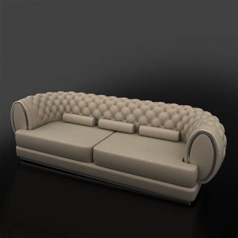 Luxury Sofa 3d Model Flatpyramid