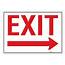 Exit Arrow Right  Wall Sign Creative Safety Supply