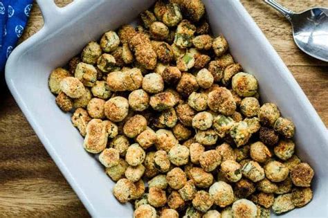 Allow to cool slightly and enjoy. Crunchy Oven-Fried Okra: So good you may never pan fry ...