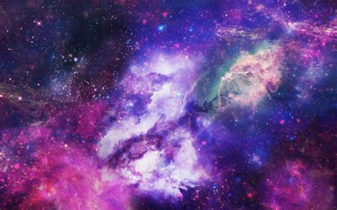 Glow Galaxy Texture Space Wallpaper