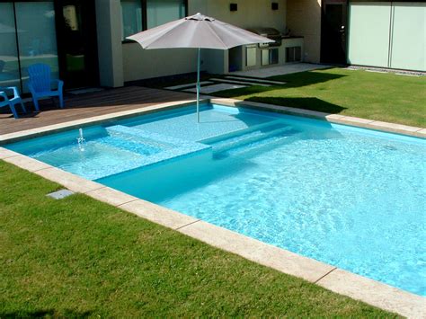 Rectangular Pool Designs With Spa Swimming And Design