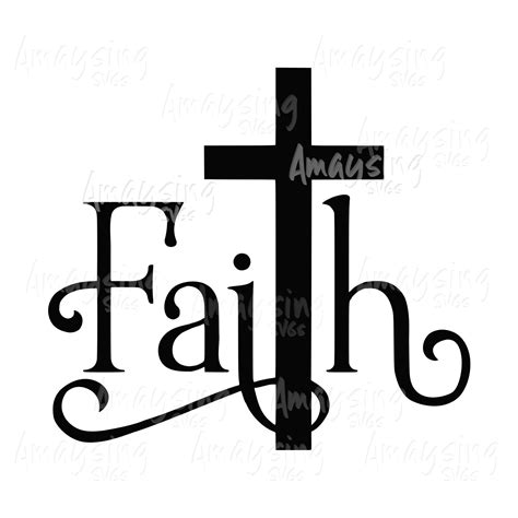 Faith Cross Svg Christian Svg Etsy