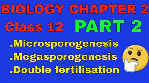 Sexual Reproduction In Flowering Plant Part2 Class 12