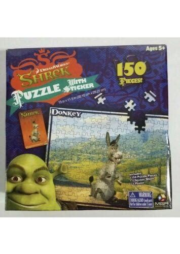 New Dreamworks Shrek Donkey 150 Piece Jigsaw Puzzle With Sticker Sealed
