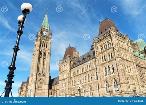 Canadian Parliament Buildings In Ottawa Canada Royalty Free Stock