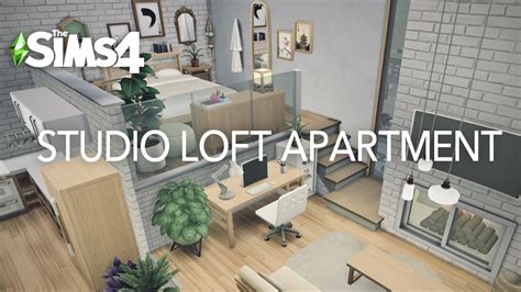 Studio Loft Apartment Speed Build The Sims 4 Tutorial Platforms