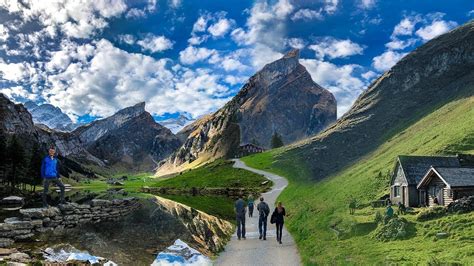 Hiking In The Swiss Alps Most Scenic Hike Ever Youtube