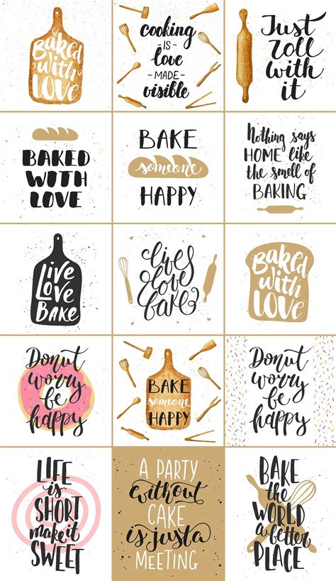 Bakery Quotes And Posters Bakery Quotes Lettering Baking Quotes